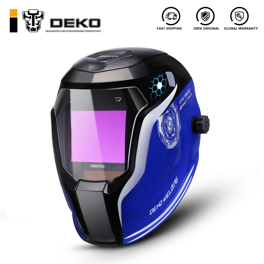 DEKO DNS 980E Улучшенный сварочный шлем с автоматическим затемнением на солнечной энергии затеняющий диапазон 4/5
