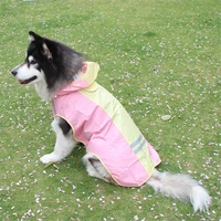 pet dog raincoat waterproof large dogs clothes outdoor coat rain jacket reflective design pet clothing