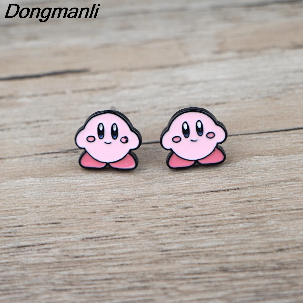 BG316 Dongmanli 1 пара игра серьги модные ювелирные изделия Мультяшные сережки милые