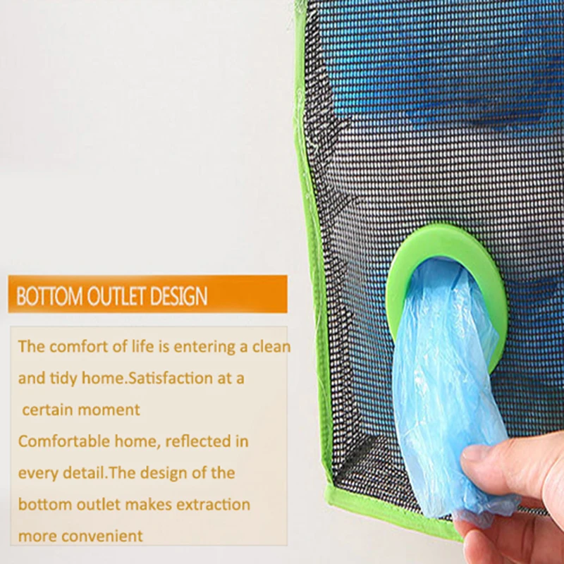 Настенный многоразовый держатель для продуктов сетчатый органайзер хранения