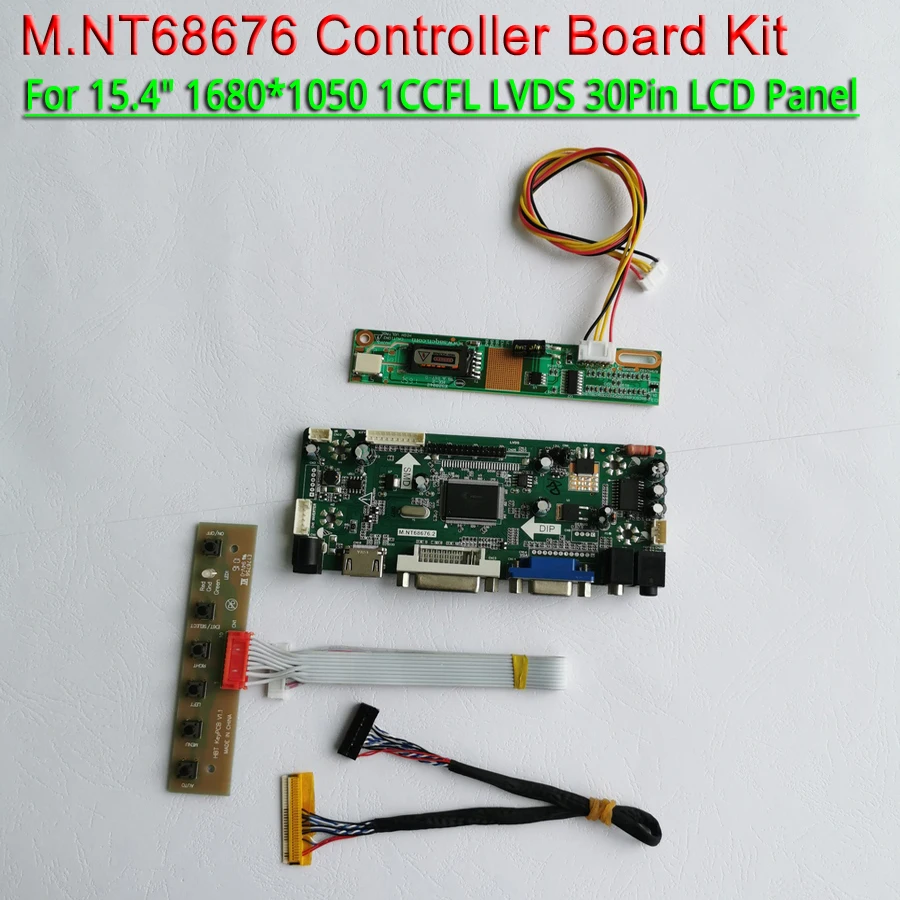 Подходит для LTN154MT02 LTN154P3 1680*1050 15 4 &quotLVDS 30 контактов клавиатуры 1-CCFL VGA HDMI DVI М. NT68676