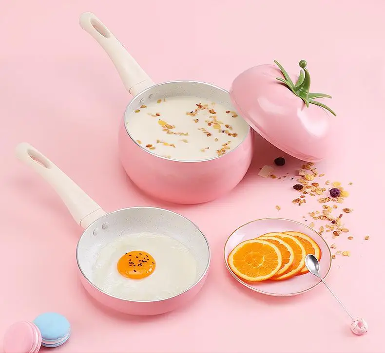 

Milk Pot Aluminium Alloy Fruit Tomato Frying Pan Cooking Pot Saucepan Induction Cooker Cookware Nonstick Frying Pan