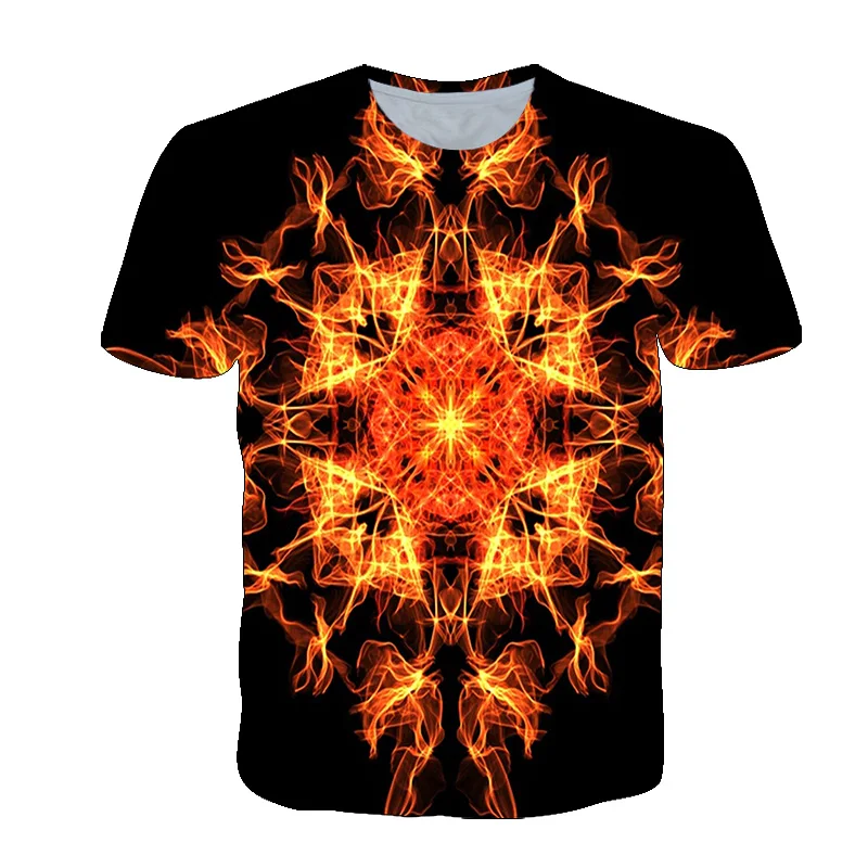 Футболка мужская дышащая с 3D-принтом модная Повседневная рубашка принтом