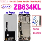 AAA + 6,26 дюйма для ASUS Zenfone Max Shot  Max Plus (M2) ZB634KL ЖК-дисплей с сенсорным экраном дигитайзер дисплей в сборе для ZB634KL ЖК-дисплей