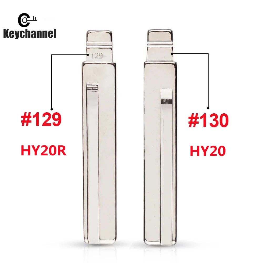 Keychannel 10 шт. #129 #130 металлическая заготовка HY20 откидной ключ KD для Hyundai Kia