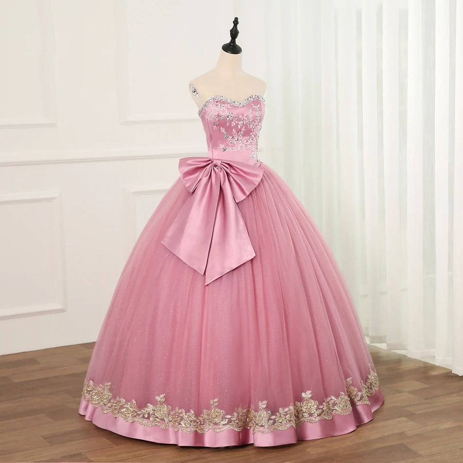 Бальное платье Jiayigong дешевые платья Quinceanera тюль с бусинами блестками большим