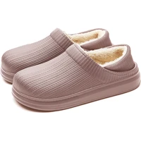 original warm winter cotton clog indoor casual warm home slippers eva flat clogs footwear