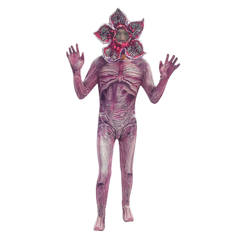 Взрослый костюм для косплея «странные вещи», Сезон 3, Demogorgon, шапка-маска, костюм зентай на Хэллоуин, комбинезон с ужасами, костюм монстра