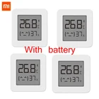 Беспроводной Bluetooth-термометр Xiaomi Mijia 2, умный гигрометр с ЖК-экраном, цифровой датчик температуры и влажности