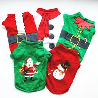 christmas pet clothes super cute dog costume santa snowman design clothing for cat dog accessories personalized puppy clothes