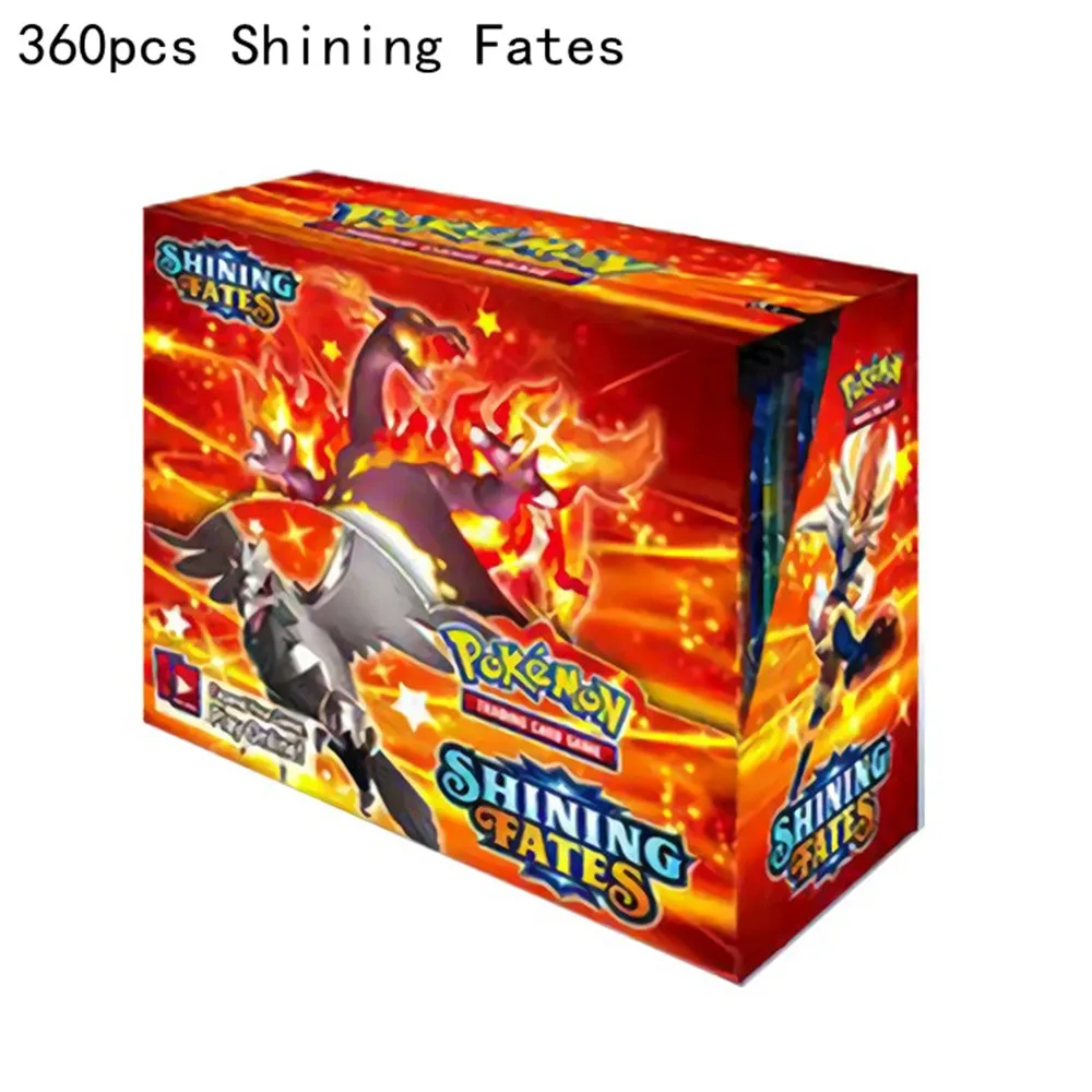 Cartas de Pokemon brillantes, colecci&oacute;n de juegos de batalla, gran oferta, 2021 Uds., Booster Box, 360-2