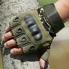 Перчатки мужские тактические, военные митенки без пальцев, с твердыми костяшками, в стиле милитари, для охоты, стрельбы, страйкбола, занятий спортом на открытом воздухе, велоспорта
