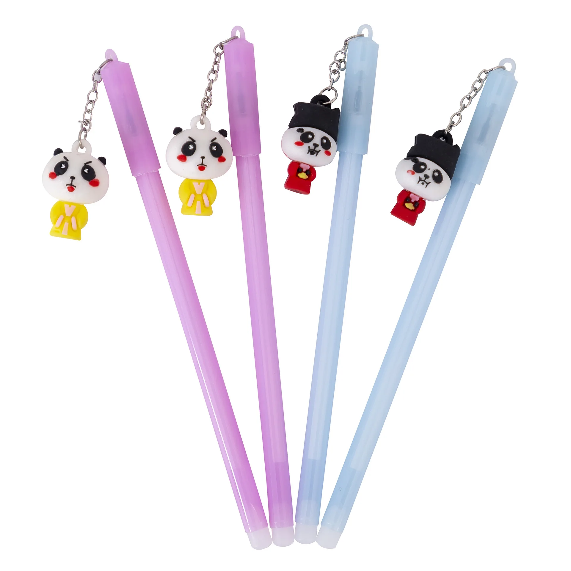 

40pcs Cute Panda Pen for School Kawaii Stationery Animal Pen Kawaii Gel Pen Pendant Accesseries for School Wholesale Panda Gifts