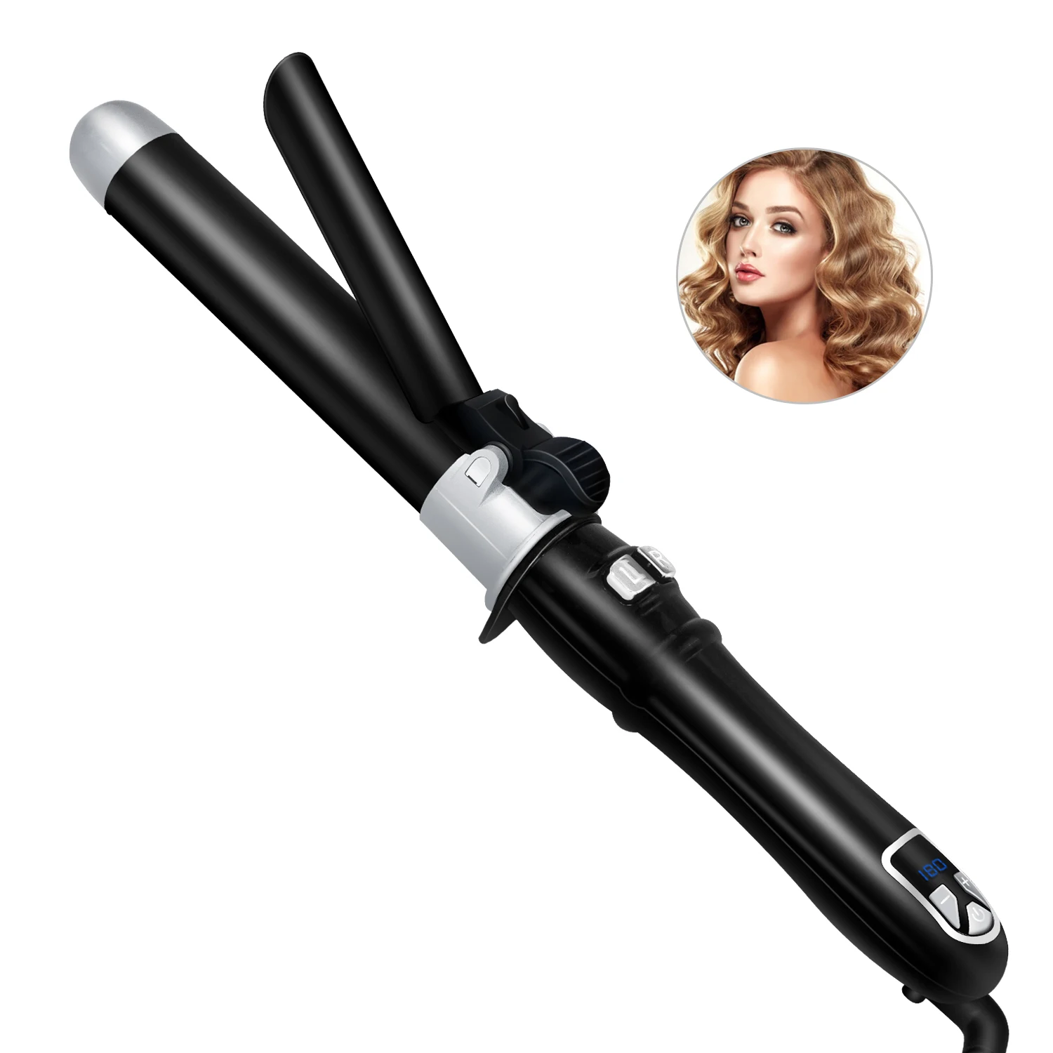 

Professional Hair Curler Automatic Ceramic Curling Iron LCD Display Hair Curl Irons Curling Wand Roller Hair Styling Tools 32#