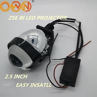 dland own zse 2 5 mini bi led projector lens kit lhd rhd easy installation h1 h7 h4 headlights 36w biled with low high beam