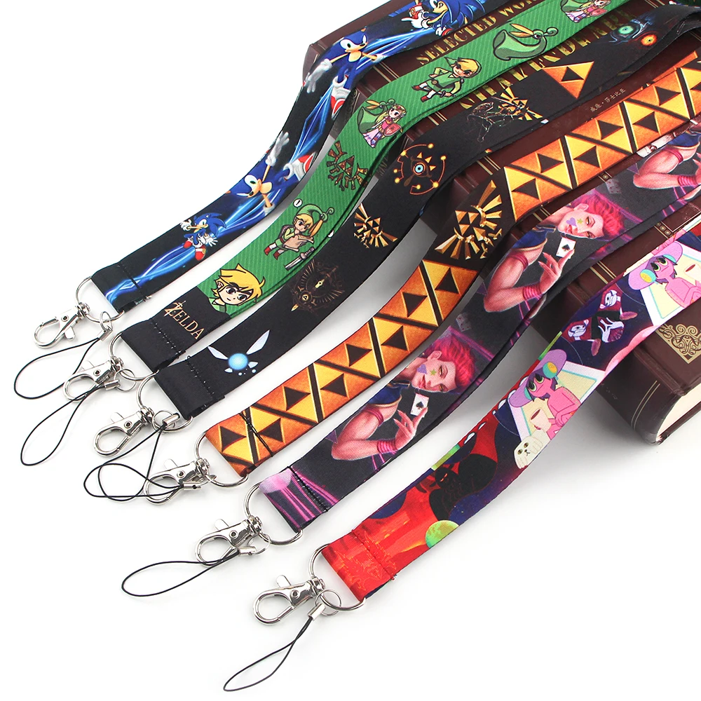 

JY256 Cartoon Art Lanyards Id Badge Holder Keychain ID Card Pass Gym Mobile Badge Holder Lanyard Key Holder