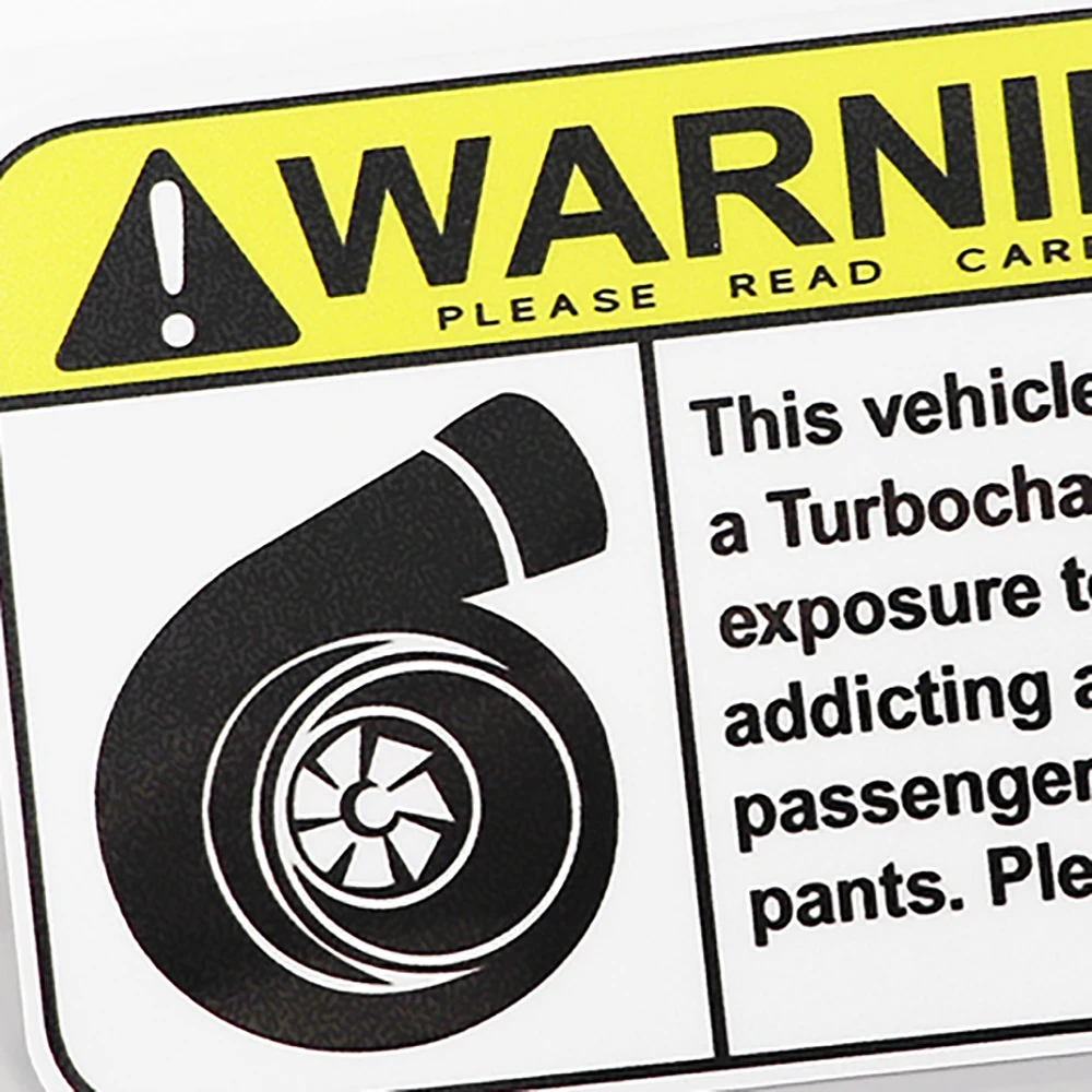 YJZT 15 2 см × 8 6 Предупреждение ждающий знак Turbo Boost Наклейка ПВХ 12C-0315 | Автомобили и