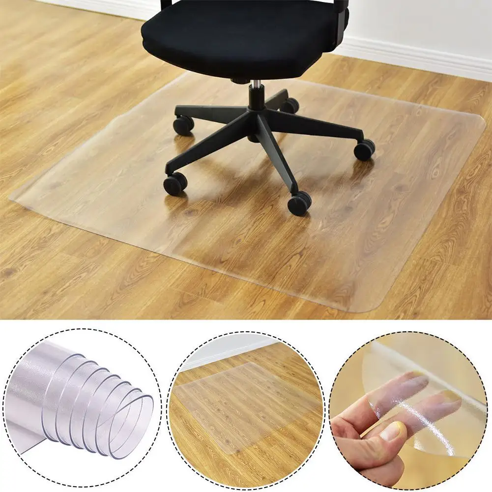 

Transparent Nonslip Rectangle Floor Protector Mat Self Adhesive for Home Office Rolling Chair Sofa Furniture Table Feet Use