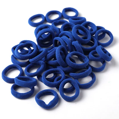 2 Blue 50 шт./упак., 3 см, нейлоновая резинка для волос ярких цветов, детские головные повязки, аксессуары для волос для девочек, резинка для волос, повязка для волос - Цвет: 2 Blue