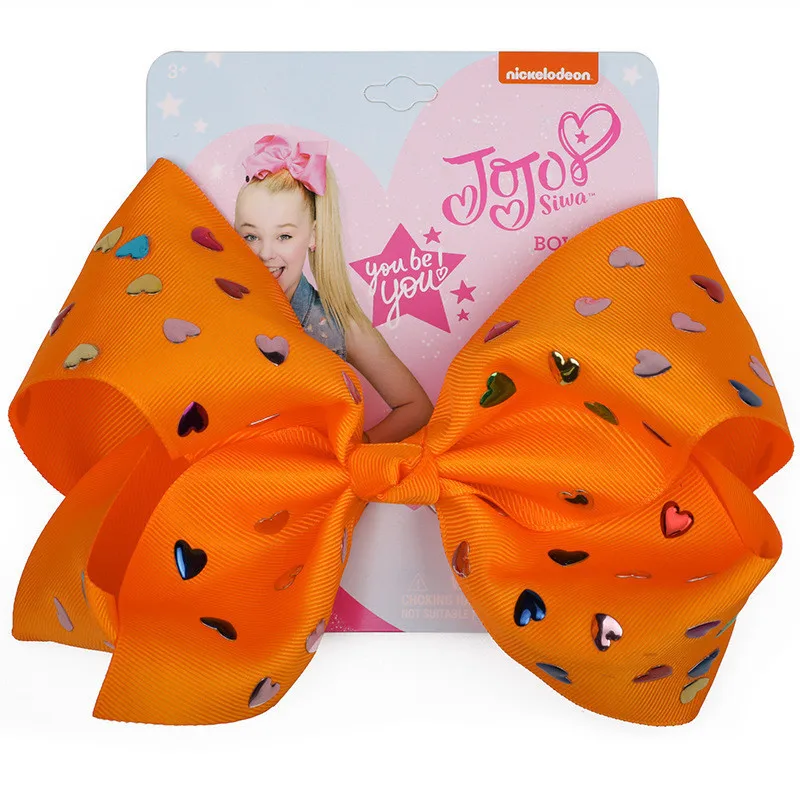 " jojo siwa заколка для волос для малышей Большой Jojo бант зажим для волос ручной работы Crtstal лента для волос со шпилькой аксессуары для плетения волос для детей - Цвет: B2