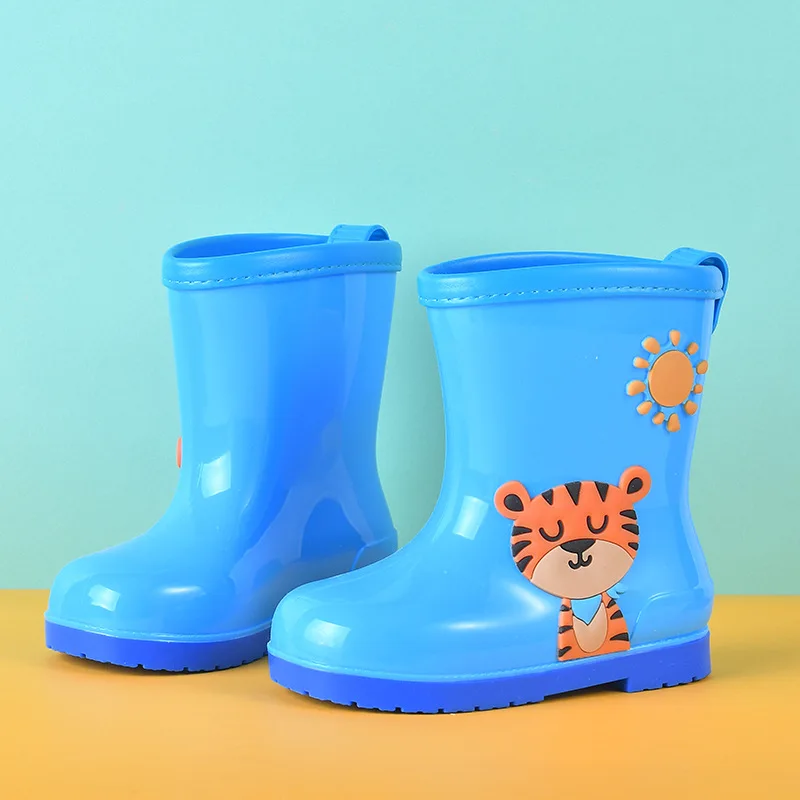 

Children Rain Shoes Rubber Boots For Boys Girls Cartoon Kids Water Shoes Waterproof Cute Animals Anti-skid Fashion Soft Boots