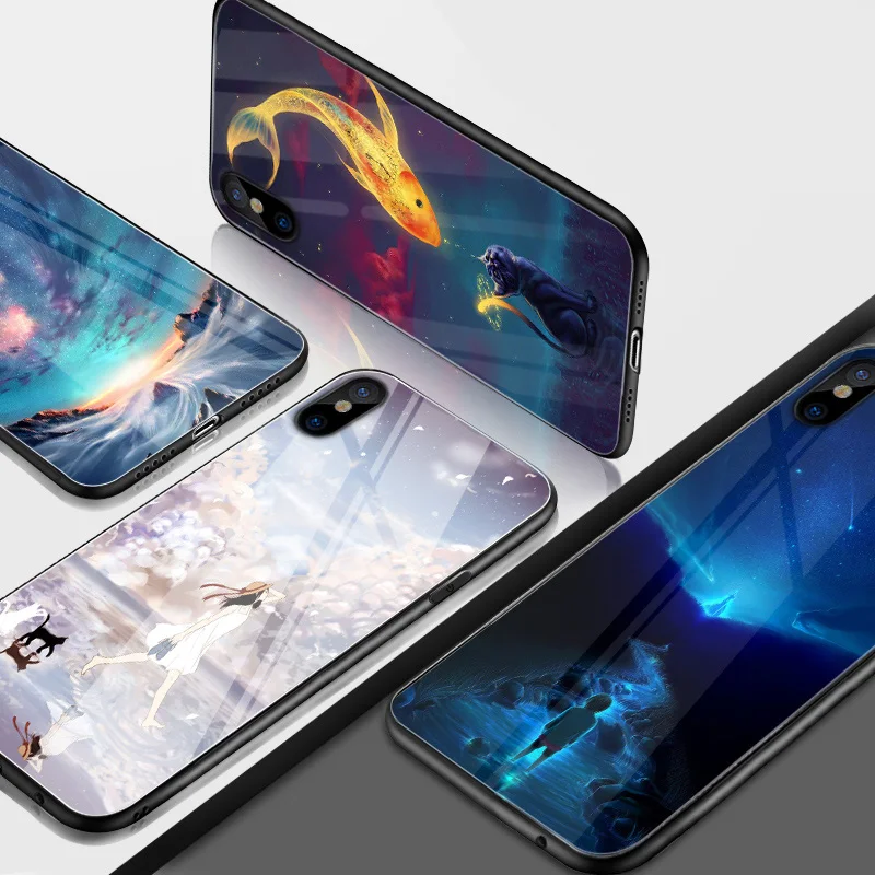 Силиконовый чехол для iPhone X мягкий ТПУ телефона задняя крышка Iphone полная защита