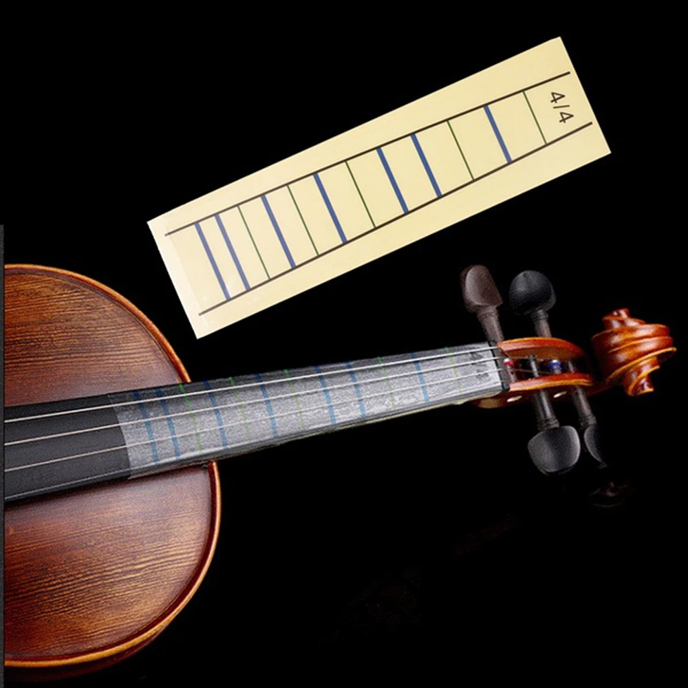 4/4 скрипка практика наклейка руководство гриф диаграмма лента без грифа