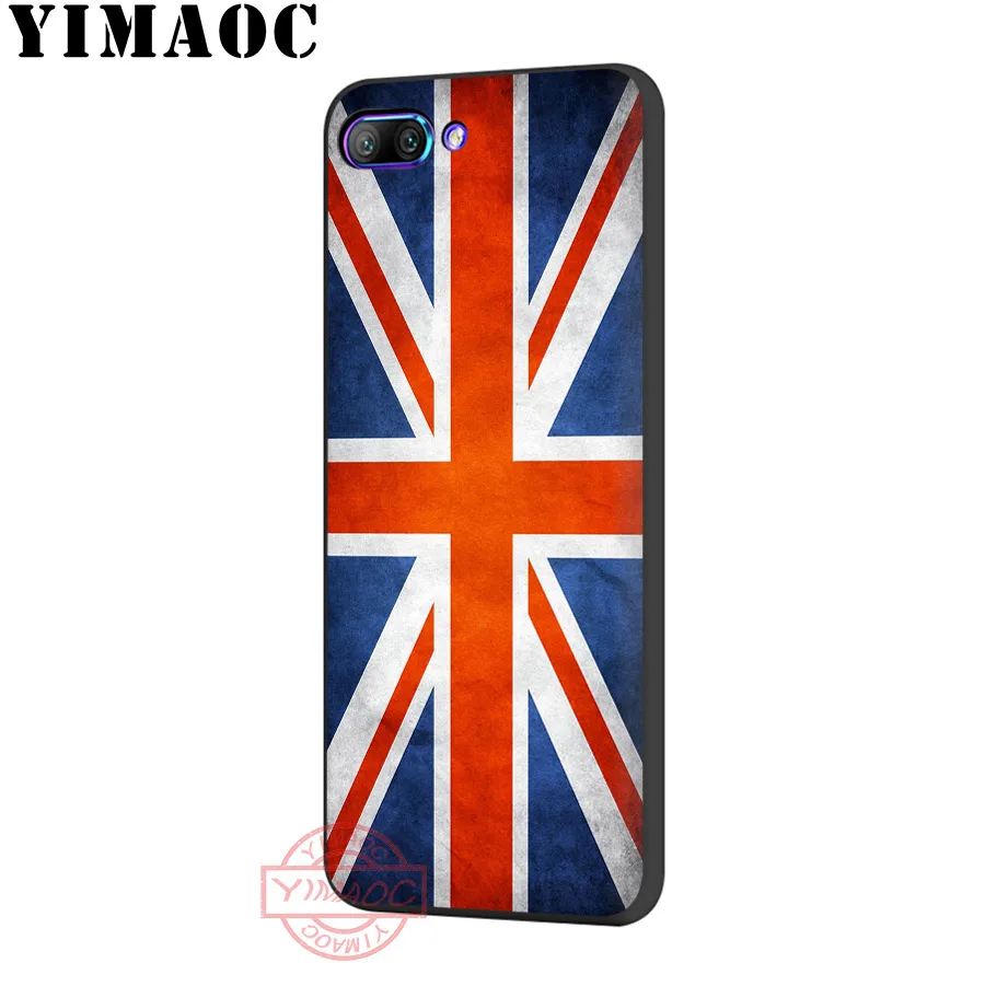Мягкий силиконовый чехол YIMAOC с флагом Великобритании и Лондоном для Huawei P30 P20 Pro P10