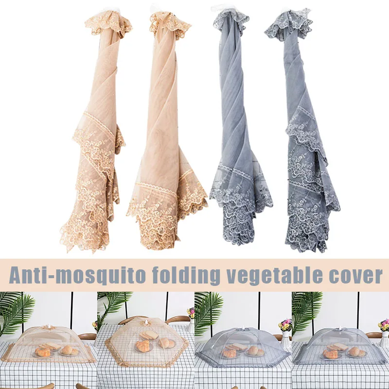 Складная Пыленепроницаемая сетчатая Защитная крышка для еды защитная