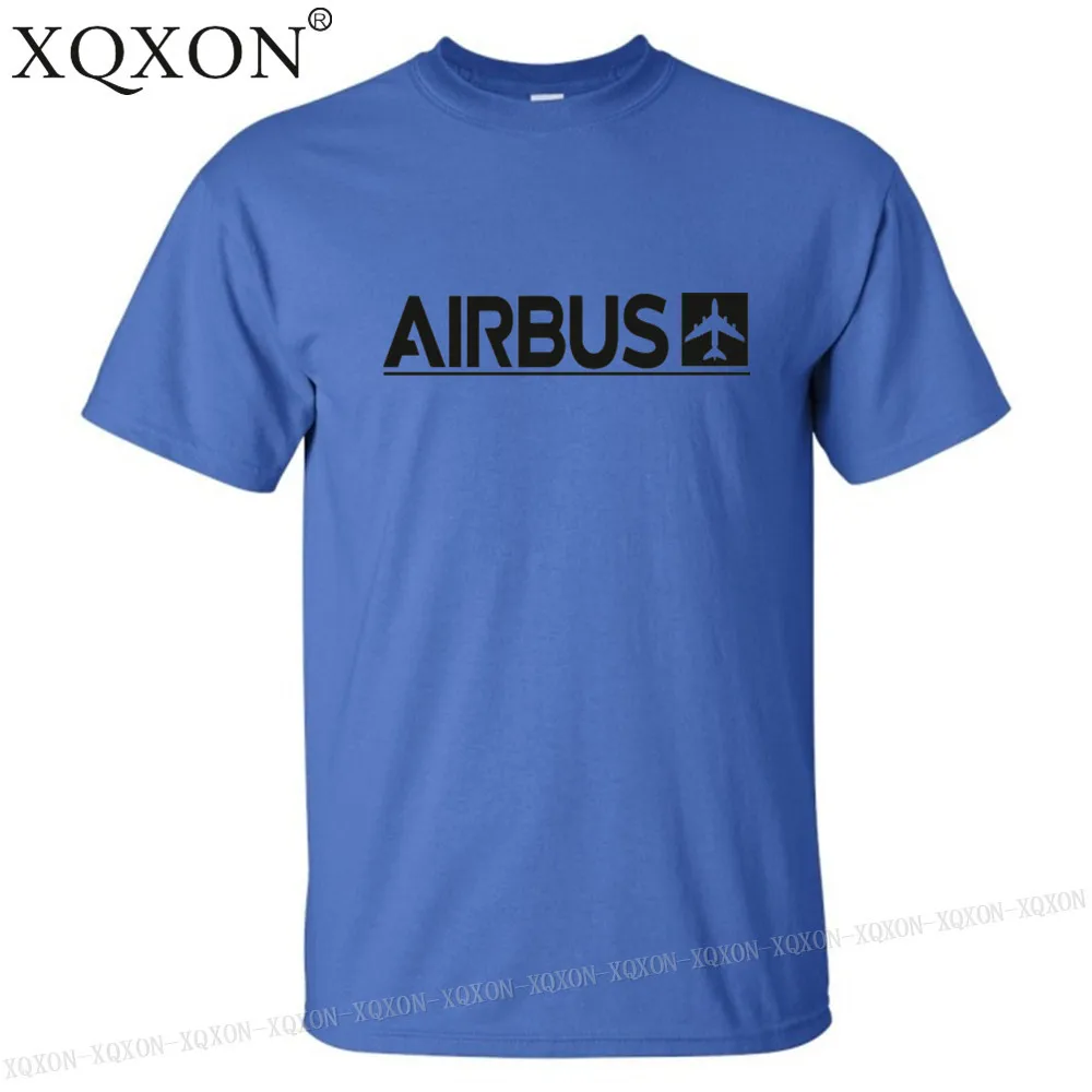 Blue XQXON-, новые Забавные футболки, летние мужские хлопковые футболки, мужские футболки с принтом Airbus, K712 - Цвет: Blue