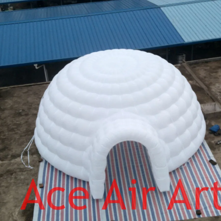 Надувные уличная купольная палатка двойной слой надувной иглу тент для