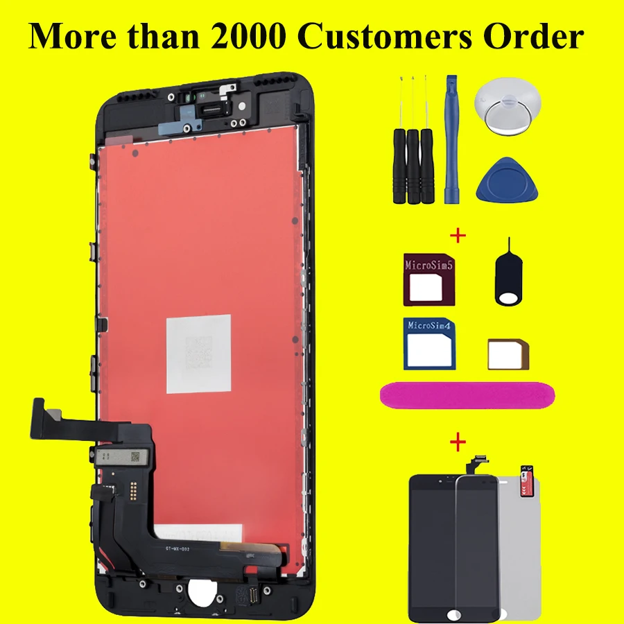 ЖК дисплей AAA +++ для iPhone 6s 6 7 plus 8 с сенсорным экраном и дигитайзером X XR XS Plus 5 5s экран