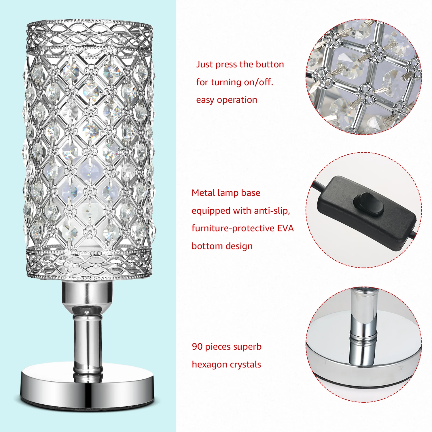 Современная декоративная ночная тумбочка современный прикроватный ночник