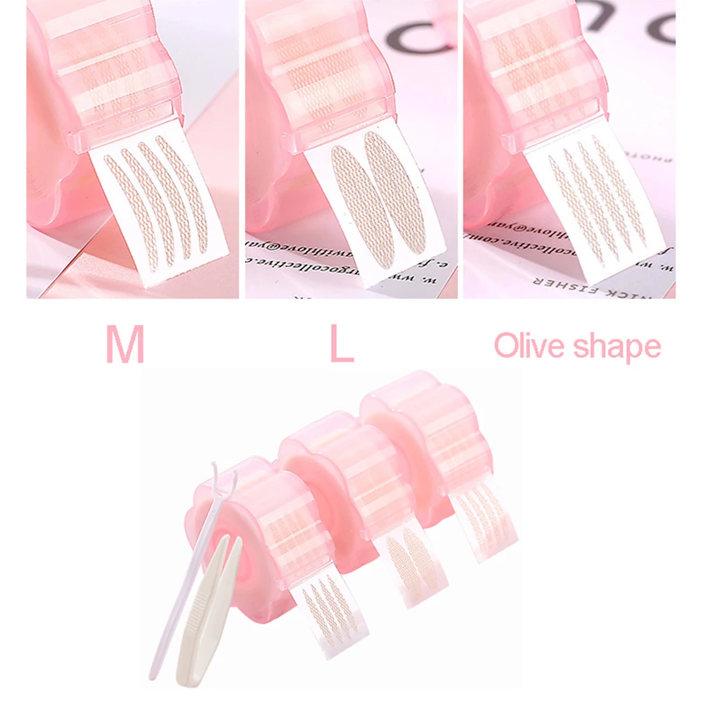 

360 Pcs Makeup Eyelid Sticker Invisible Fold Paste Adhesive Stripe L/M Big Eyes Waterproof Double Eyelid Tape Make Up Tools