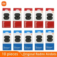 10 pieceslot original redmi airdots 2 s xiaomi headset tws true wireless bluetooth earphone with mic earbuds auto link control