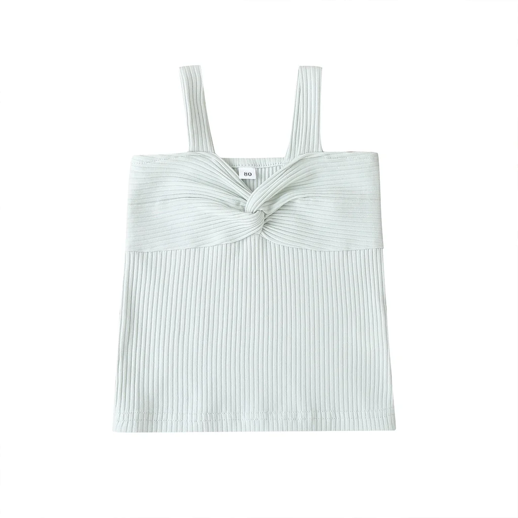 

Baby Summer Clothing Toddler Baby Girl Clothes Sleeveless Vest Tops Summer Casual Fashion Soild Top Outfits