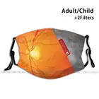 Анатомическая маска для глаз Retina, индивидуальный дизайн для взрослых и детей, фильтр от пыли, сделай сам, милая печать, фотоэтикетка