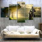 5 шт. печать картины плакат рыцарь темплар фильм Cuadros; Пейзаж холст настенное искусство домашний декор для Гостиной Холст Живопись