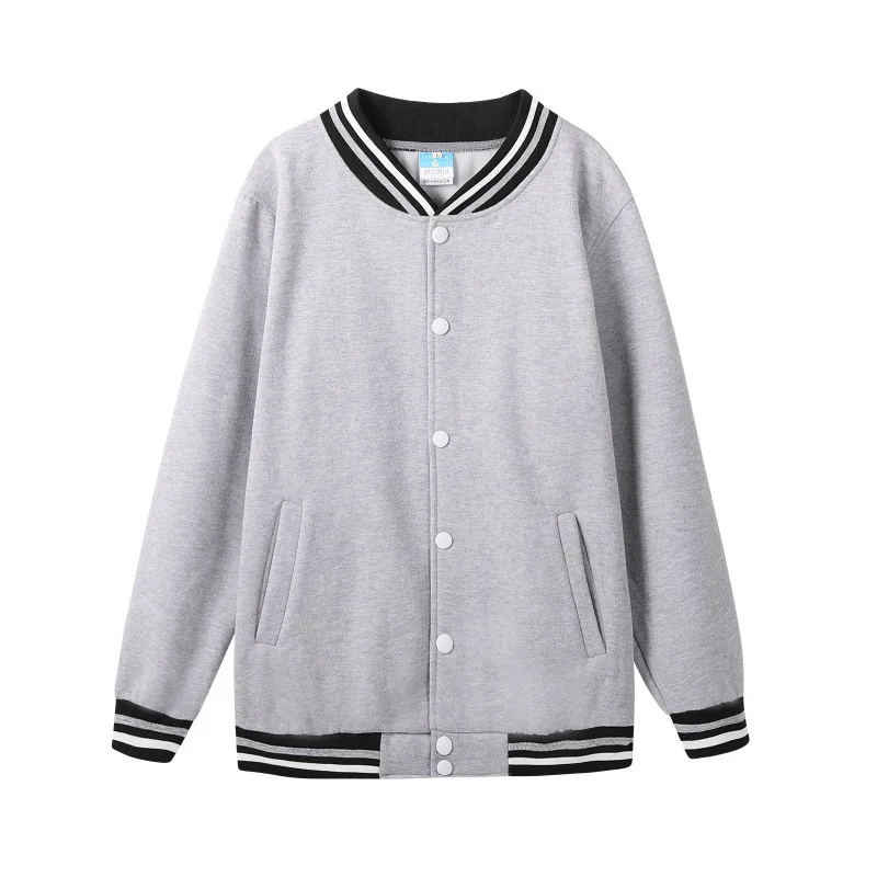 

Long Sleeve Men Baseball Jacket Boy Hip Hop Solid Blank Jackets Trendy Mens Streetwear Bomber Coats