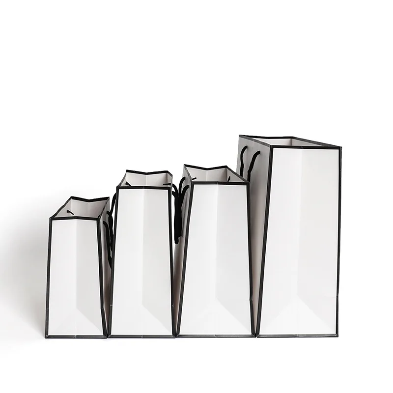 10 шт. большой белый упаковочный пакет из крафт-бумаги подарочный бумажный для