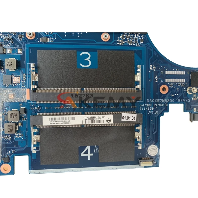 Verkauf For HP Zbook 15 17 G5 XW2A Motherboard L28698-001 L31792-001 DA0XW2MBAG0 P2 4GB I7-8750H Fully Tested