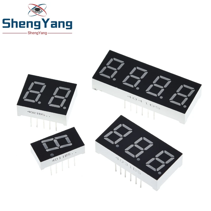 Цифровой трубчатый светодиодный дисплей 0 4 дюйма 1 бит 2 3 Бит часы общий