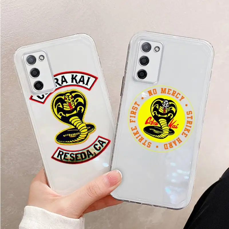 

cobra kai snake 2 Phone Case For Xiaomi Mi 11 Ultra Lite 10 Redmi Note 9 8 7 9a K30S K40 Pro Transparent Coque