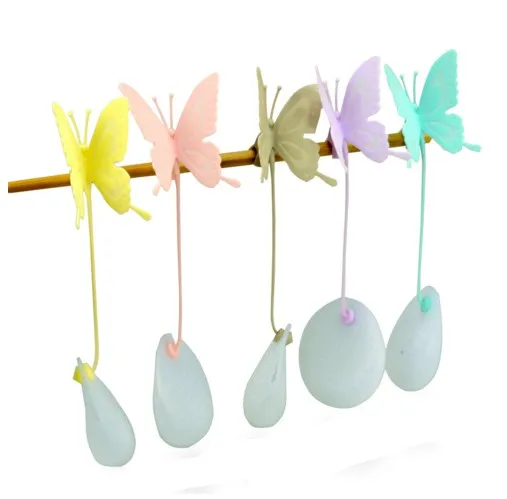 

Hot Sale Butterfly Tea Bags Strainers Silicone Filter Tea Infuser Silica Cute Teabags for Tea & Coffee Drinkware