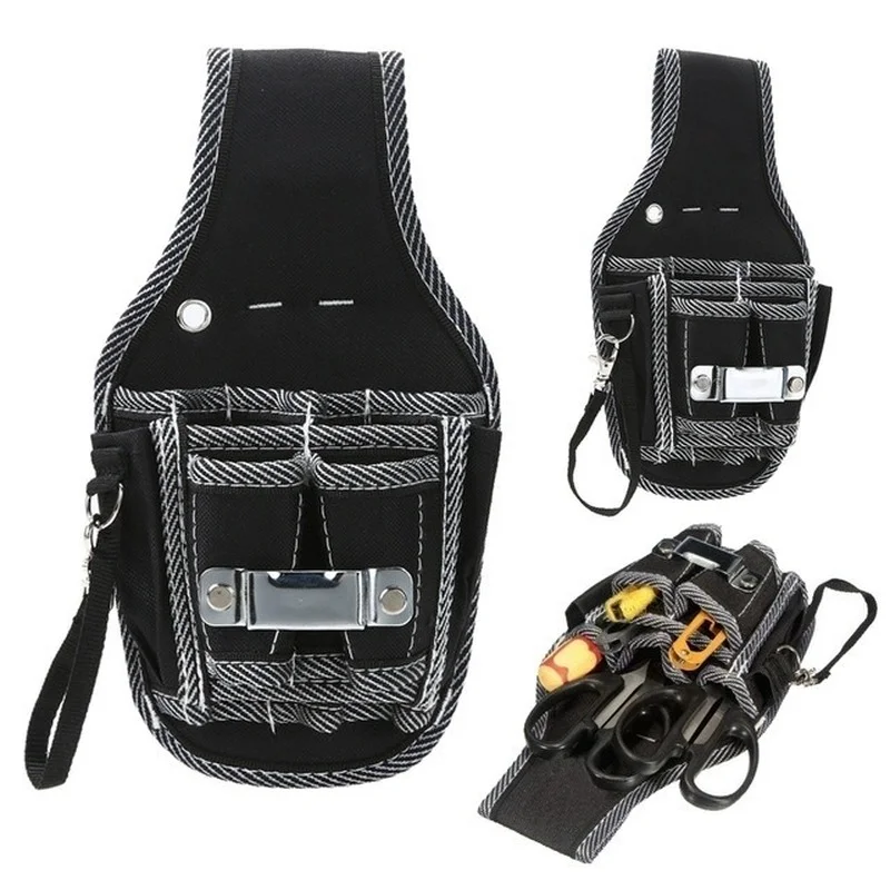 

Socket Repair Waist Bag Waist-mounted Tool Bag Electrician Simple Waist Bag Electrician Pocket Screwdriver Clip Tool Kit