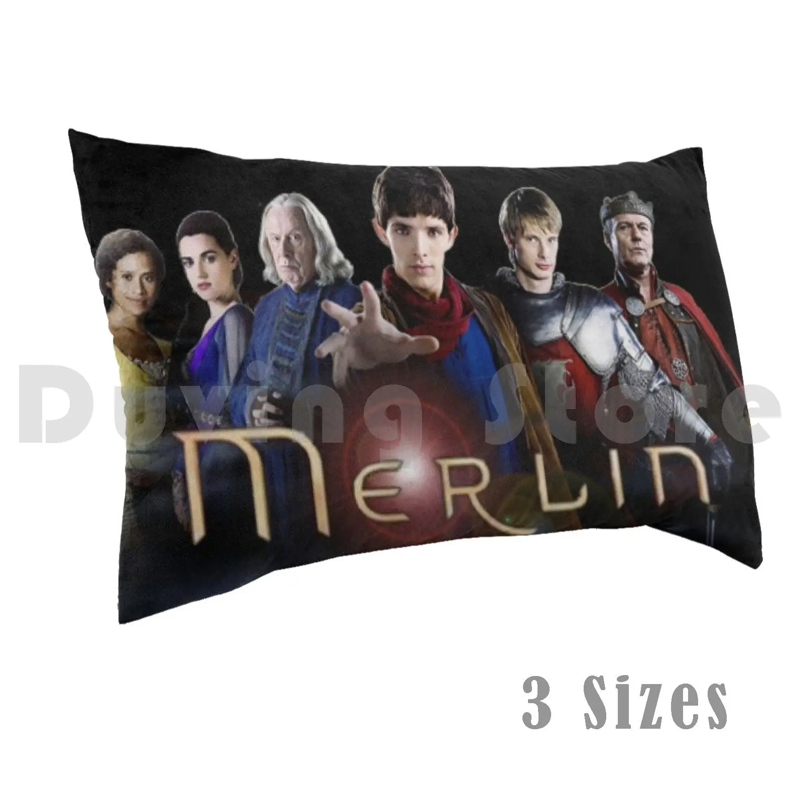 

Чехол с принтом подушки Merlin 50x75 Джон Бредли Брэдли Джеймс Колин Морган Мерлин волшебный Артур история ТВ