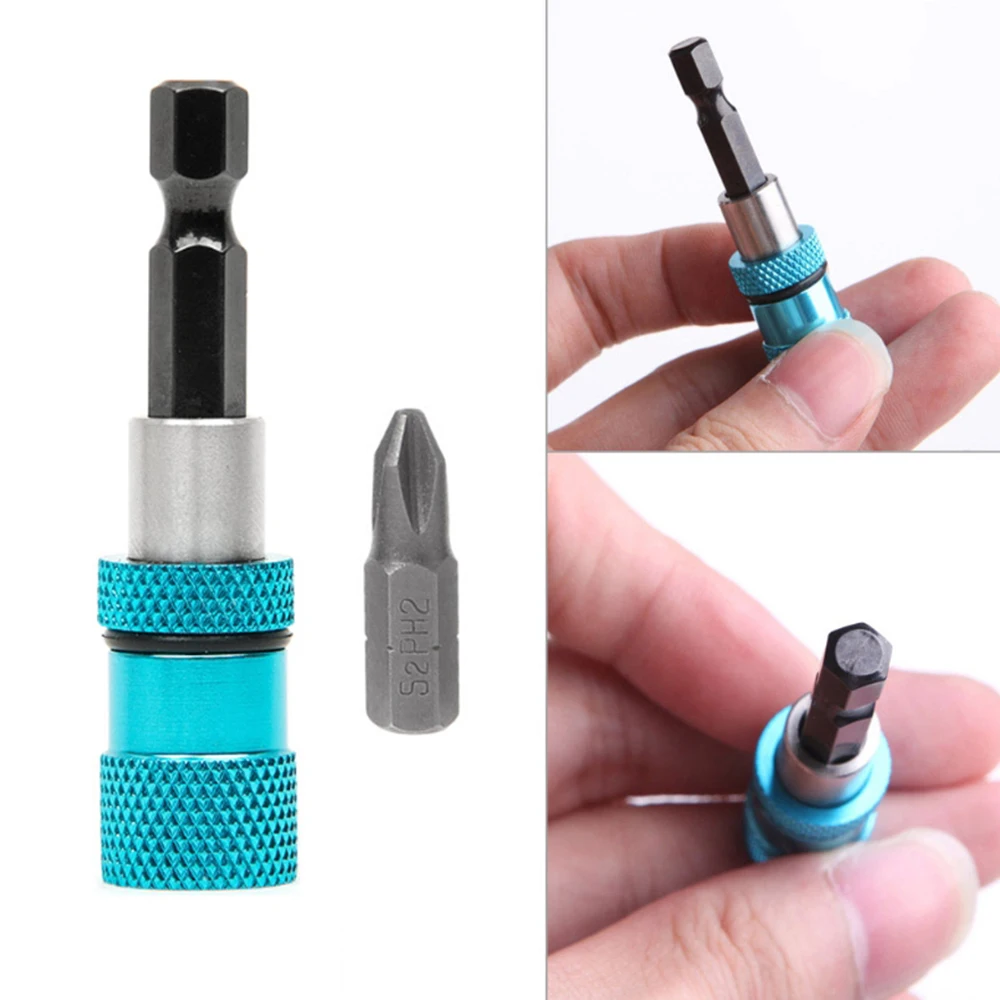 

Adjustable Screw Depth Bit Holder 1/4in Hex Driver Magnetic Tip Home Hand Tool