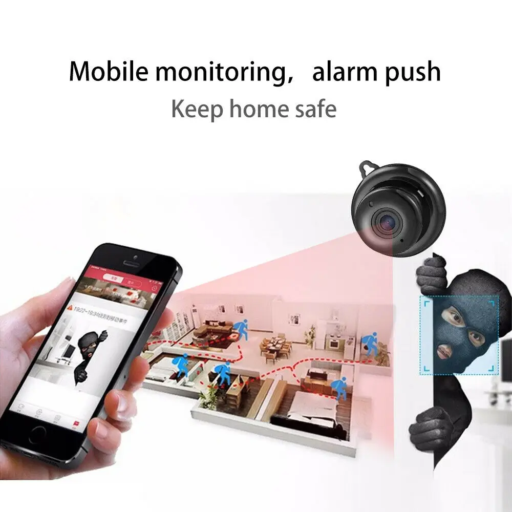 HD 1080P WIFI IP мини камера беспроводная домашняя безопасность 2.0MP CCTV ИК Ночное Видение