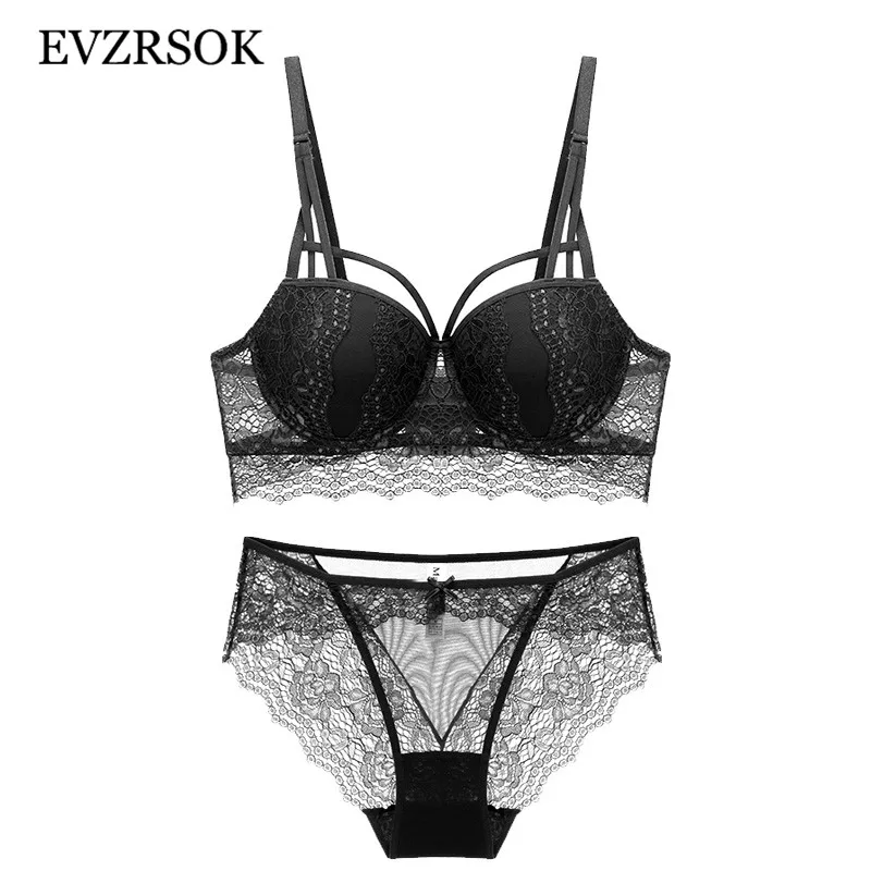 2019 новый популярный черный кружевной бюстгальтер хлопок Глубокий V белый 3/4 чашка