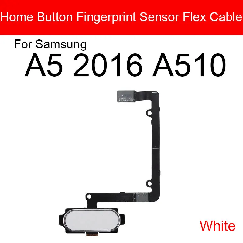 Гибкий кабель с датчиком отпечатков пальцев для Samsung Galaxy A5 A7 2016 A510 A710 Кнопка меню